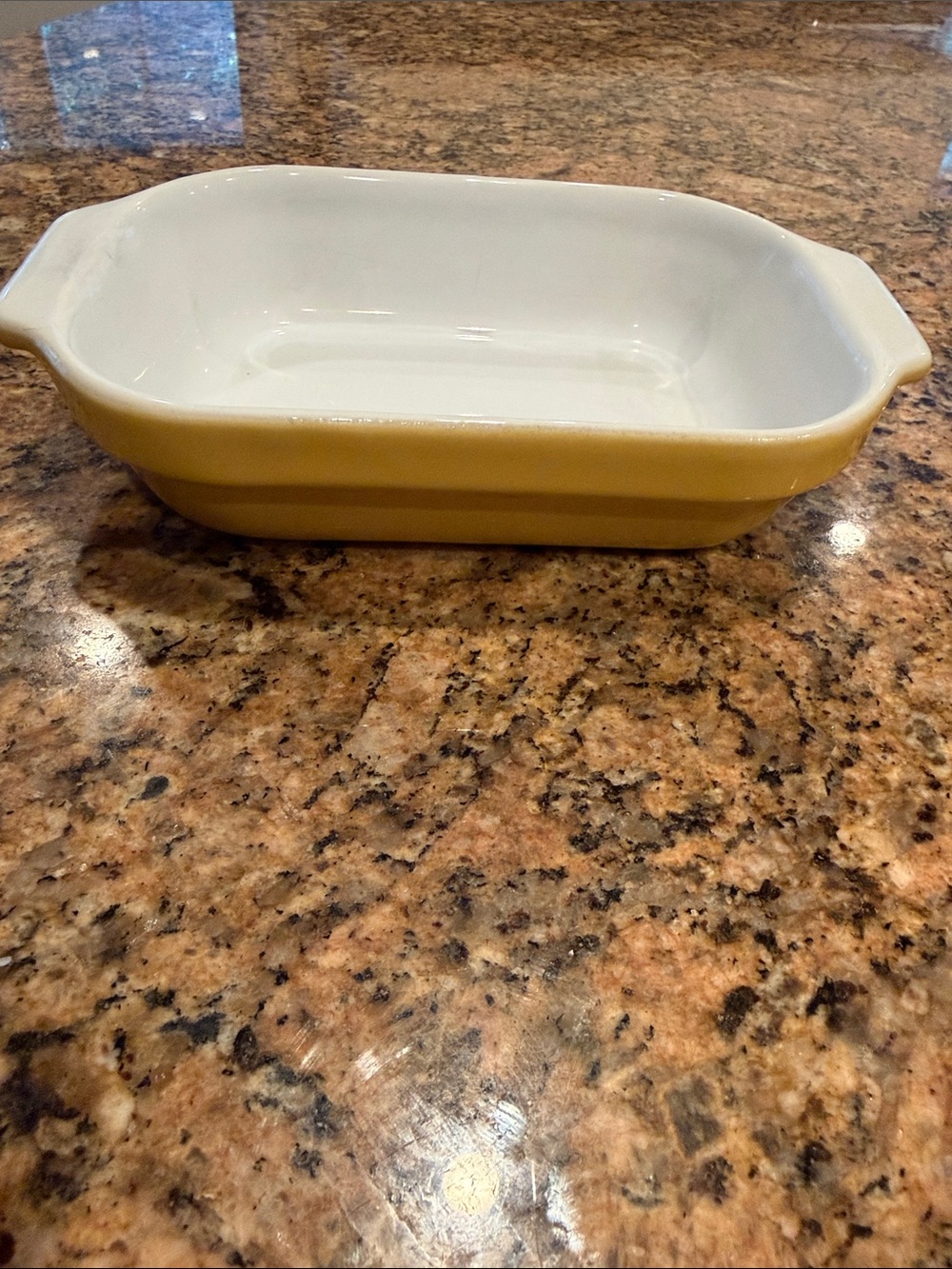 Emile Henry made in France Yellow Rectangular Baker Casserole Ovenwear dish